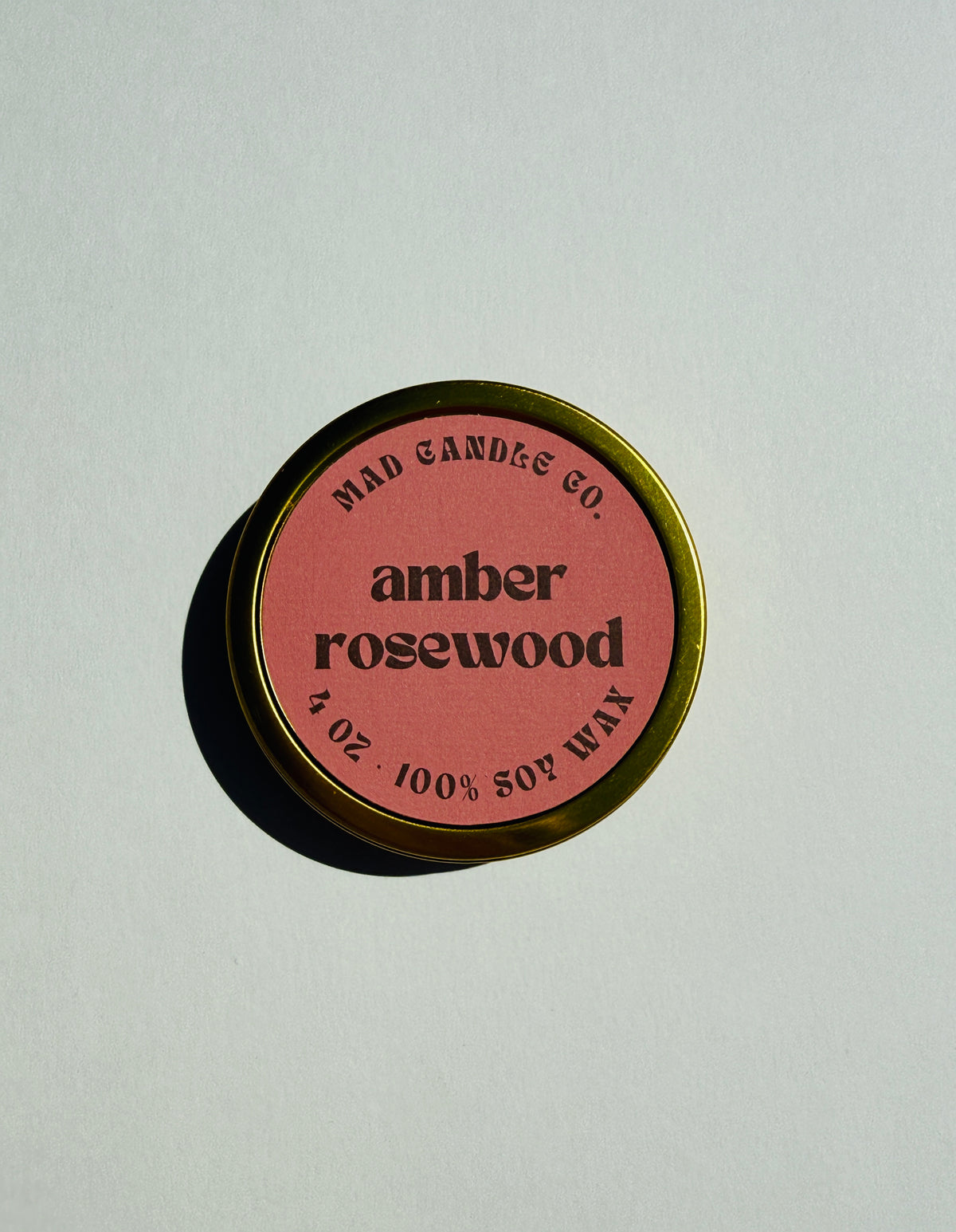 amber rosewood - 4oz travel tin