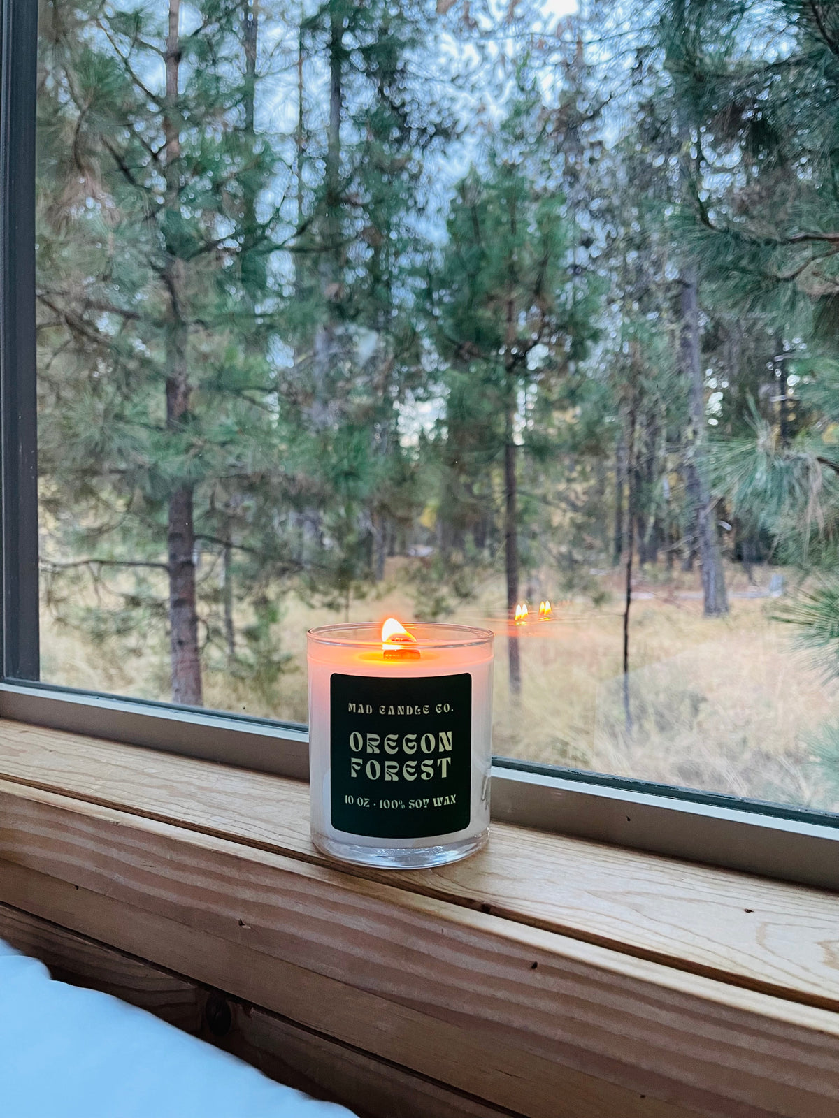 OREGON FOREST SOY CANDLE - 10oz GLASS JAR