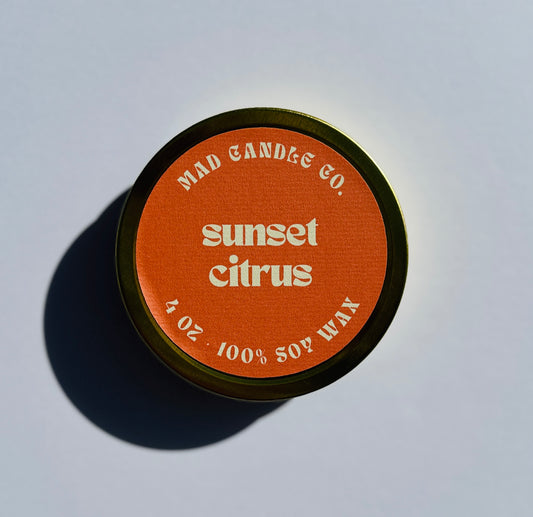 sunset citrus - 4oz travel tin