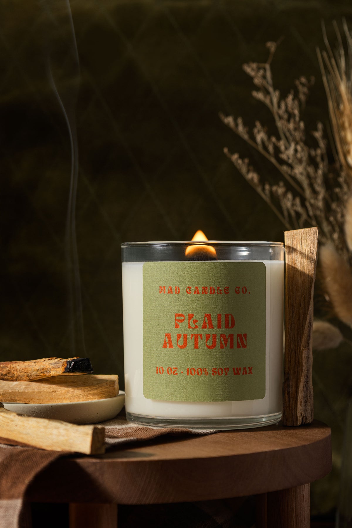 PLAID AUTUMN - 10oz GLASS JAR