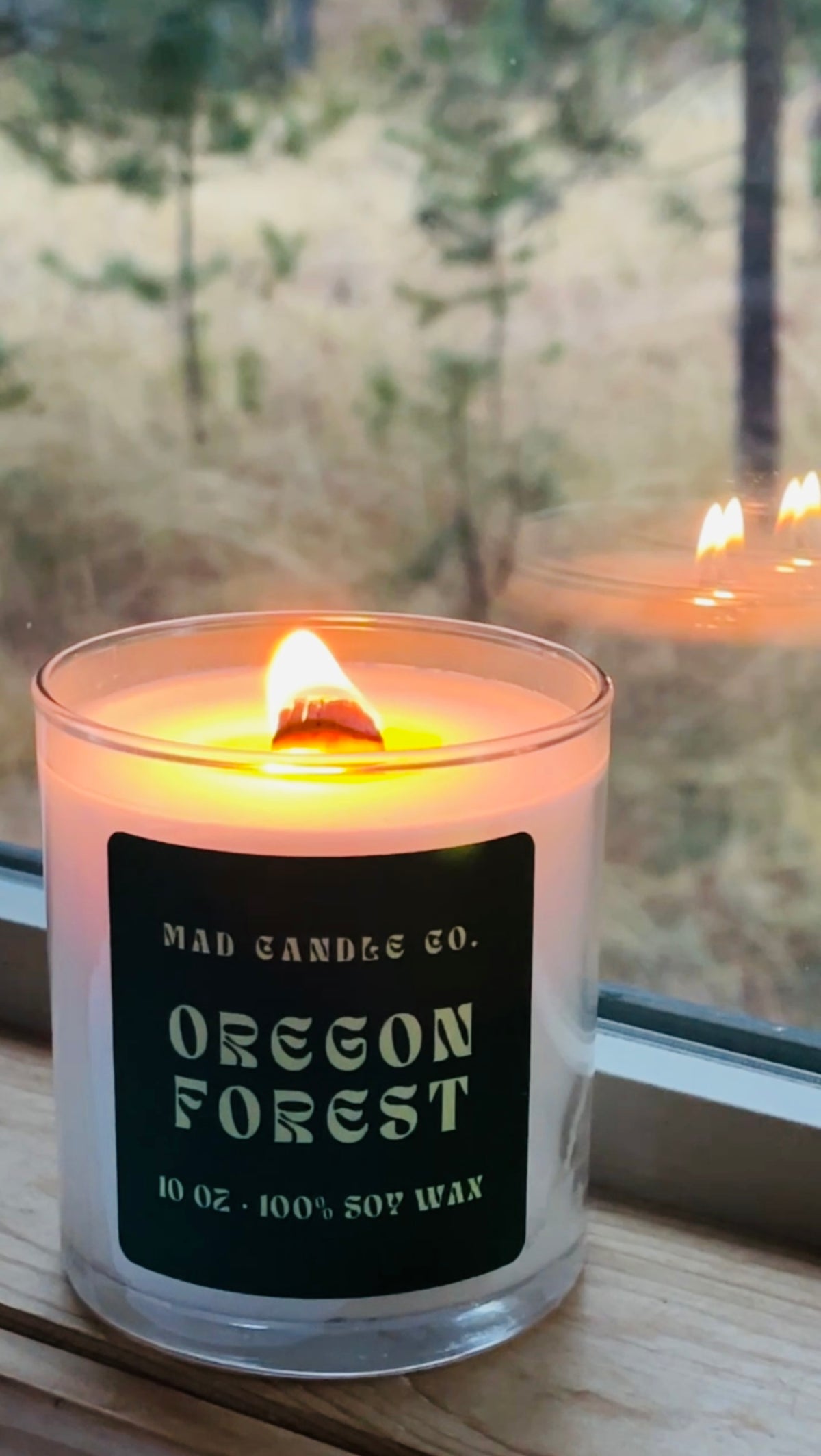 OREGON FOREST SOY CANDLE - 10oz GLASS JAR