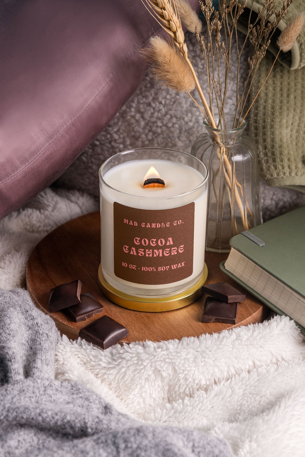 COCOA CASHMERE - 10oz GLASS JAR