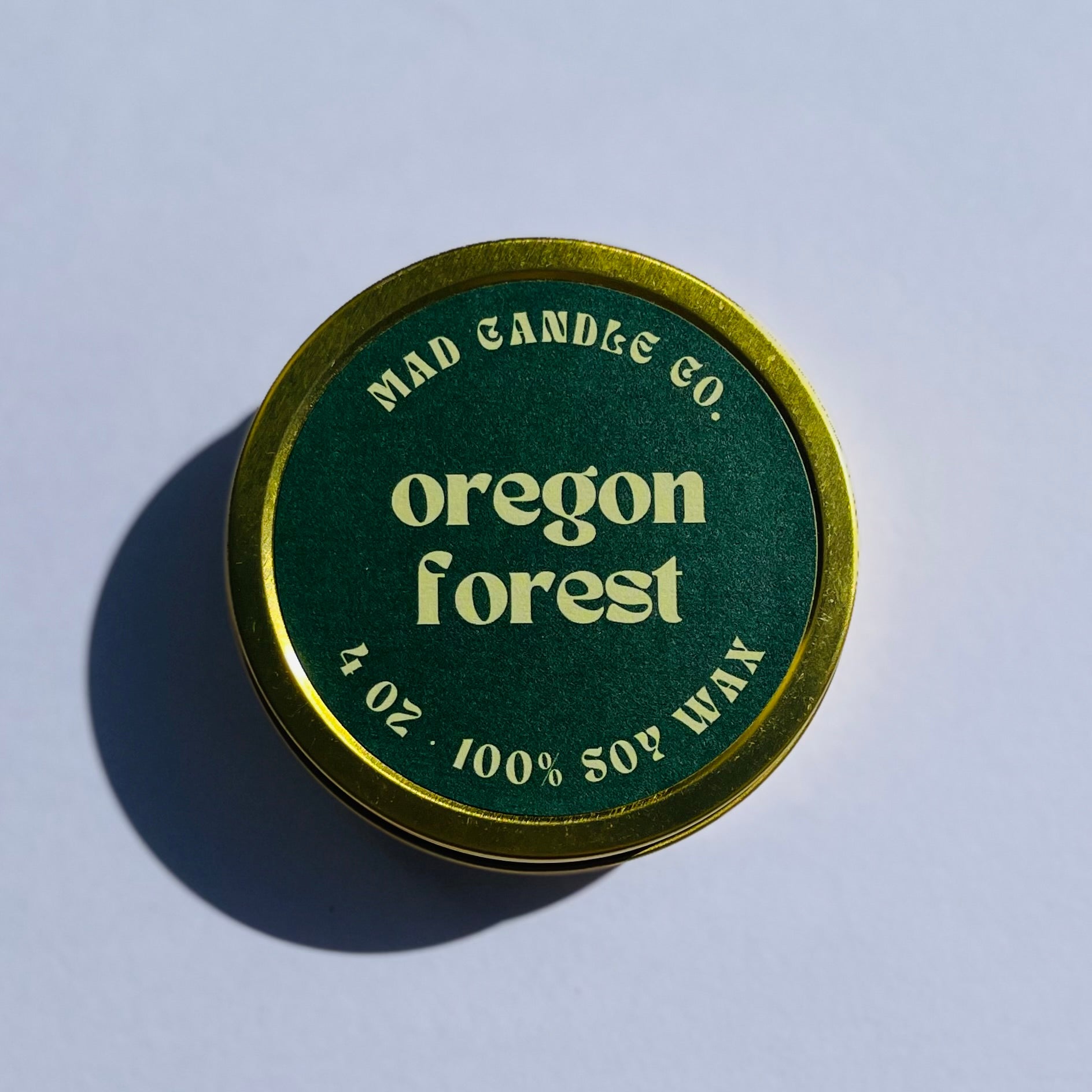oregon forest soy candle - 4oz travel tin
