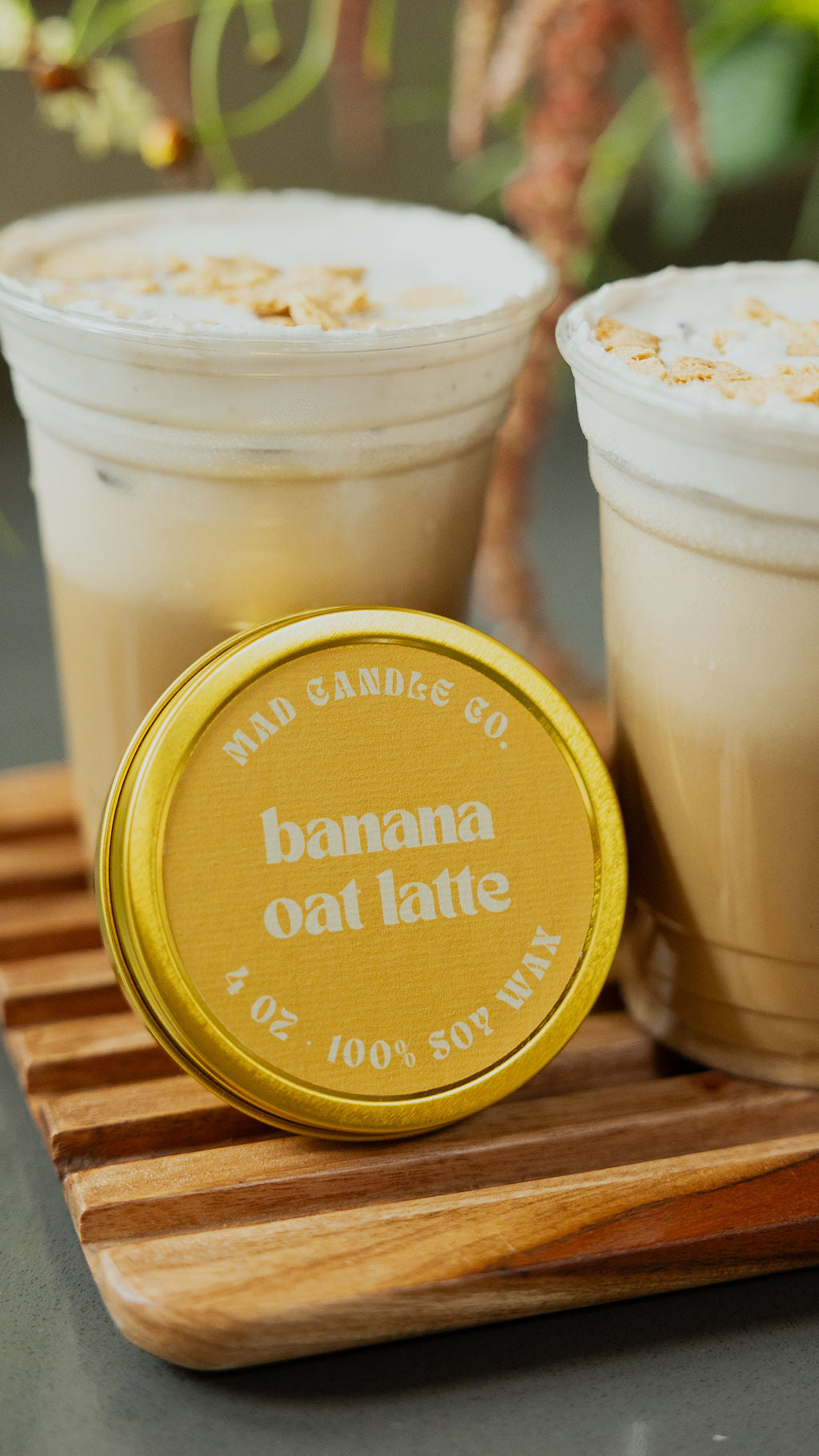 banana oat latte - 4oz travel tin