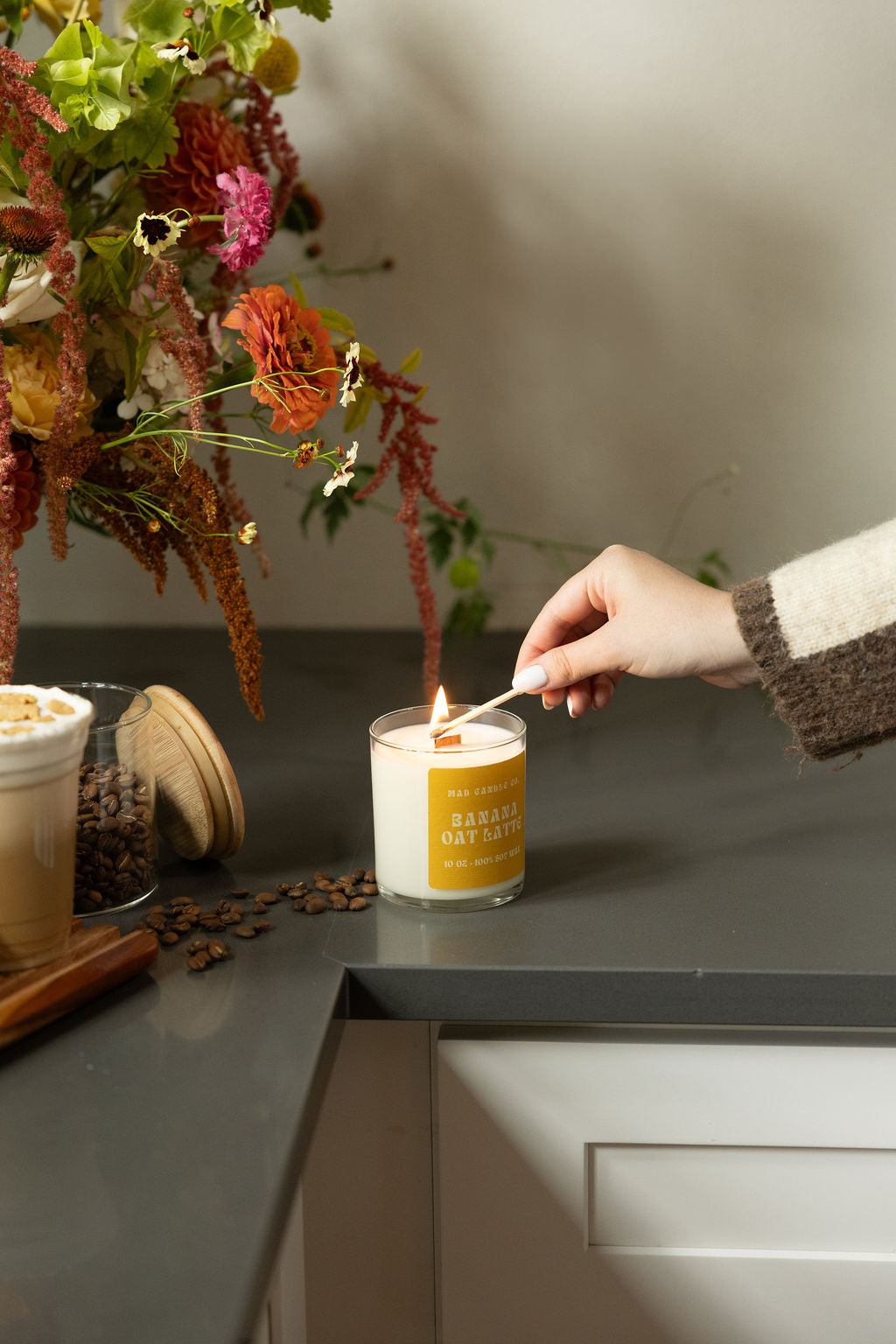 BANANA OAT LATTE - 10oz GLASS JAR