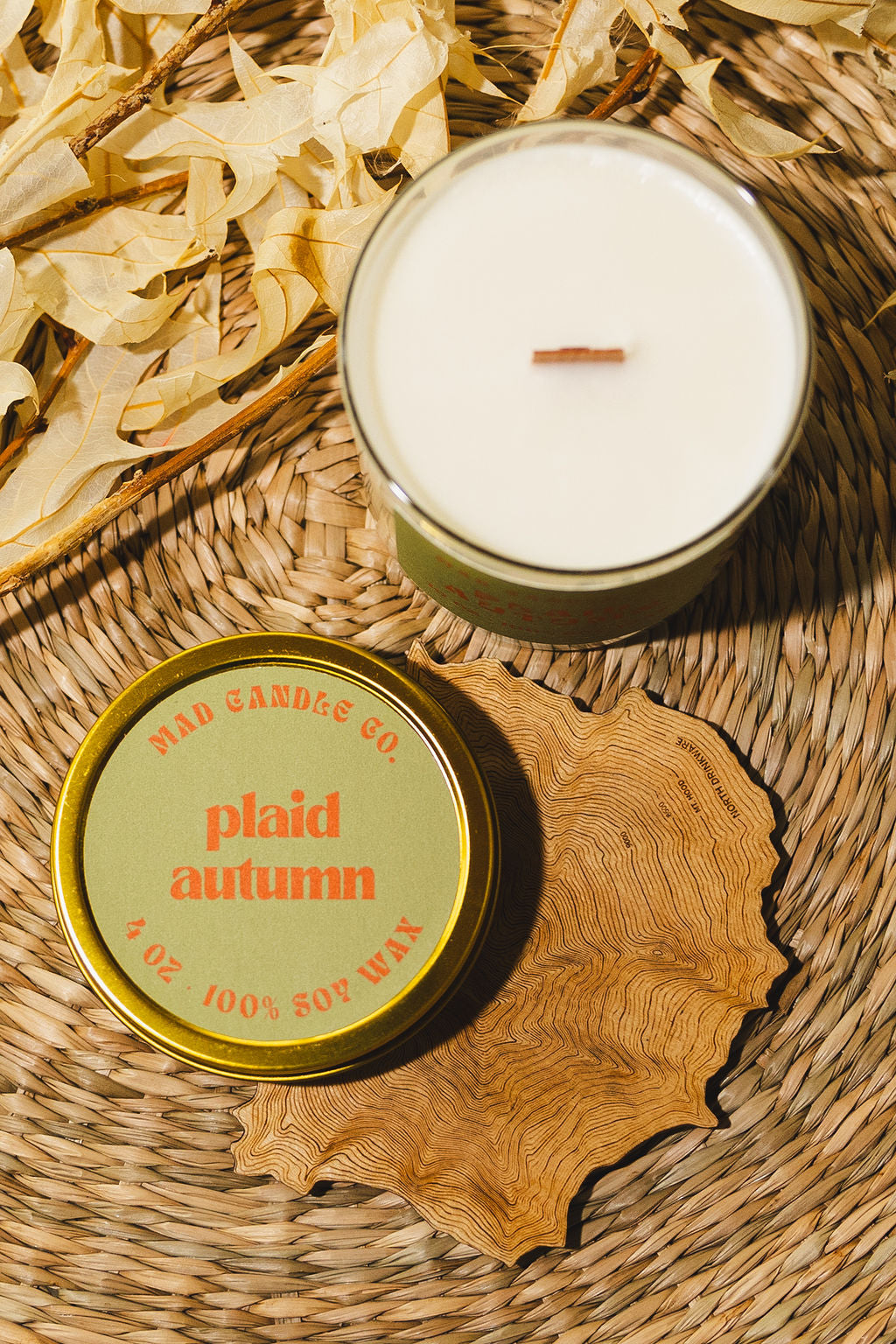 plaid autumn - 4oz travel tin
