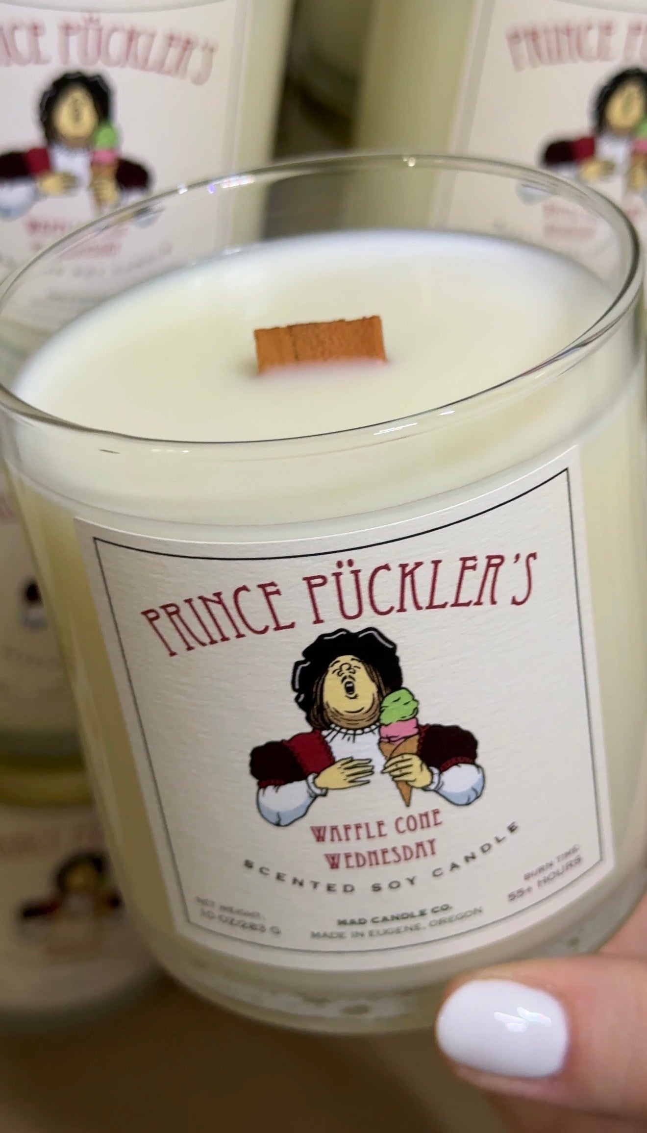 Waffle Cone Wednesday - Prince Puckler’s Special Edition Soy Candle
