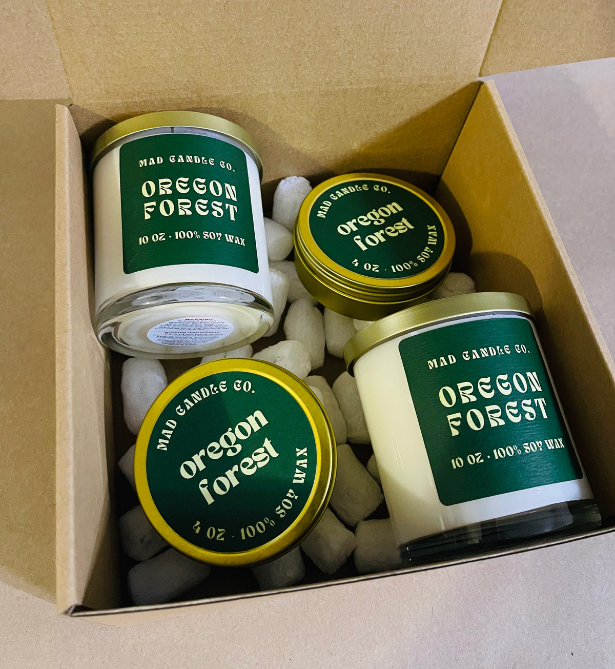 OREGON FOREST SOY CANDLE - 10oz GLASS JAR