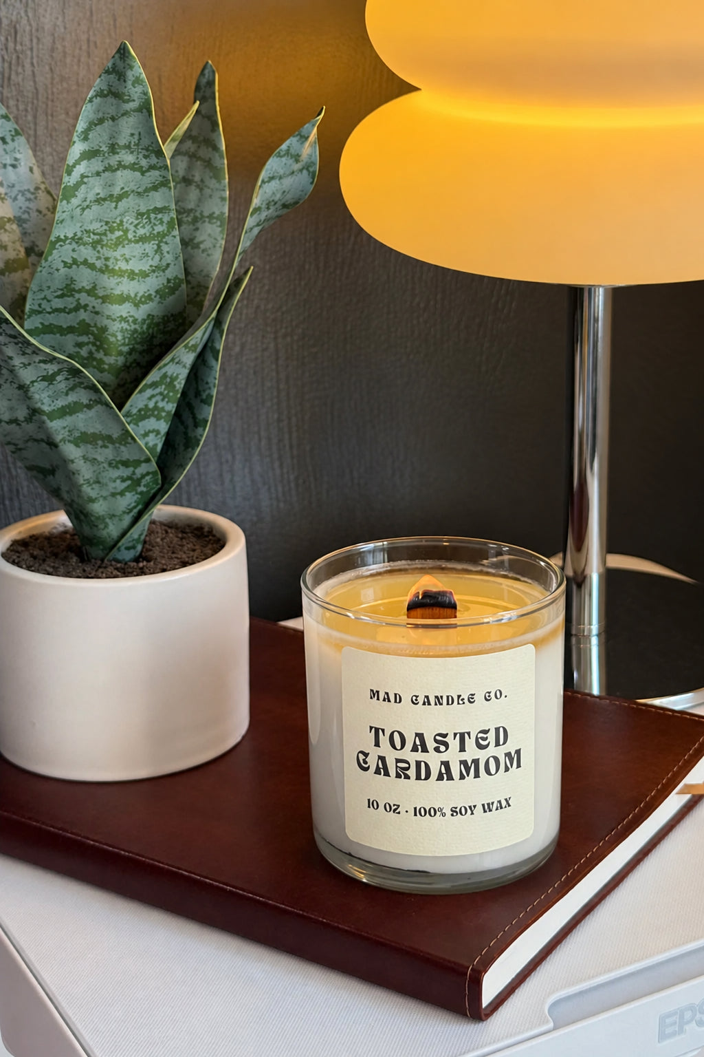 TOASTED CARDAMOM - 10oz GLASS JAR