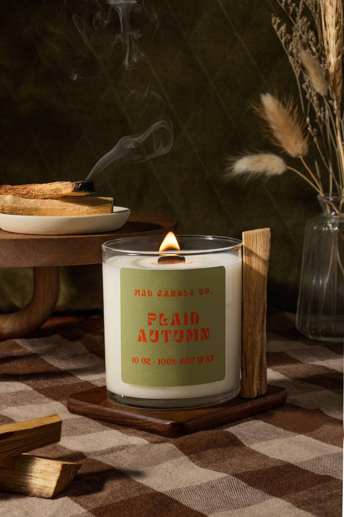 PLAID AUTUMN - 10oz GLASS JAR