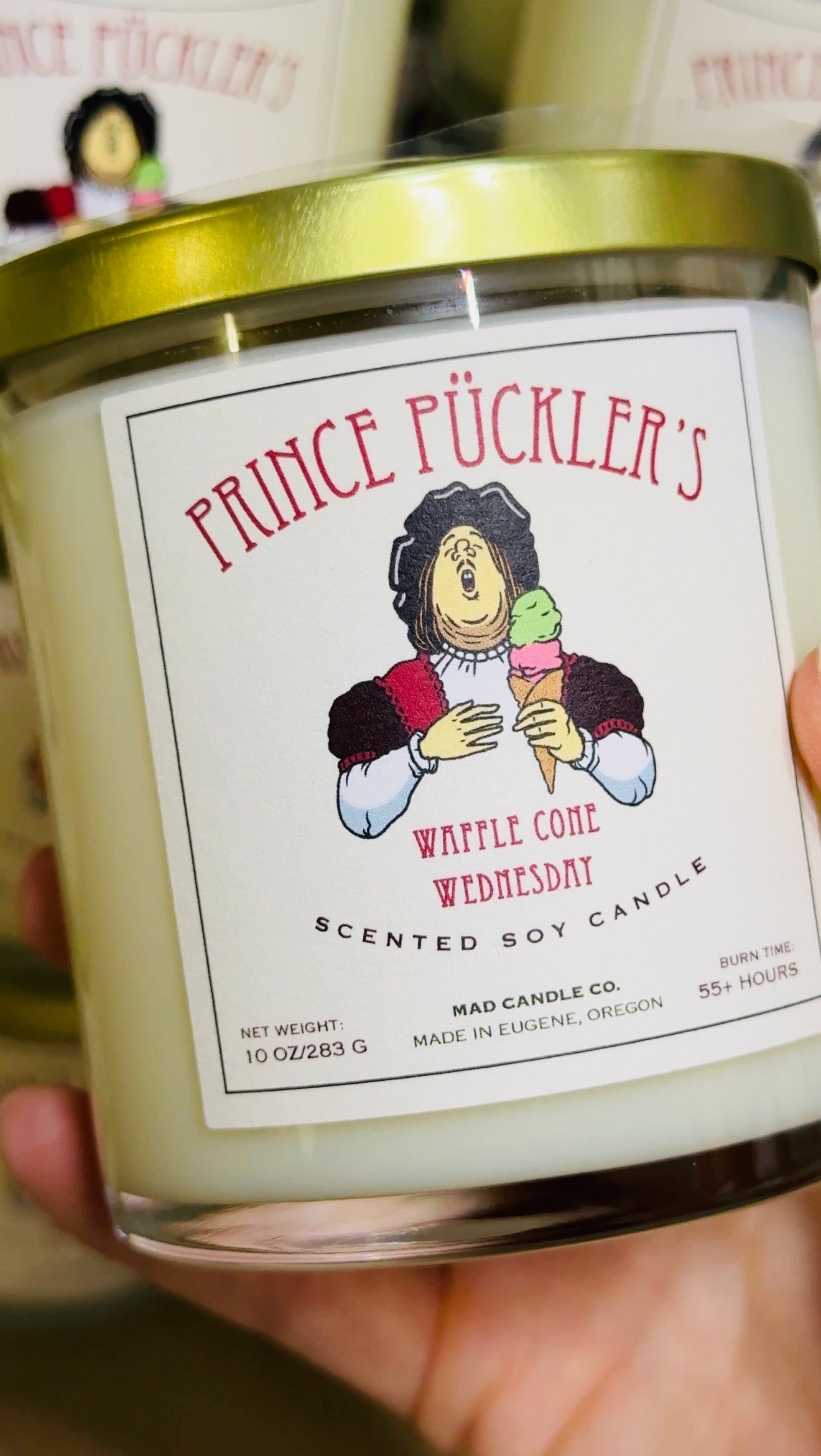 Waffle Cone Wednesday - Prince Puckler’s Special Edition Soy Candle
