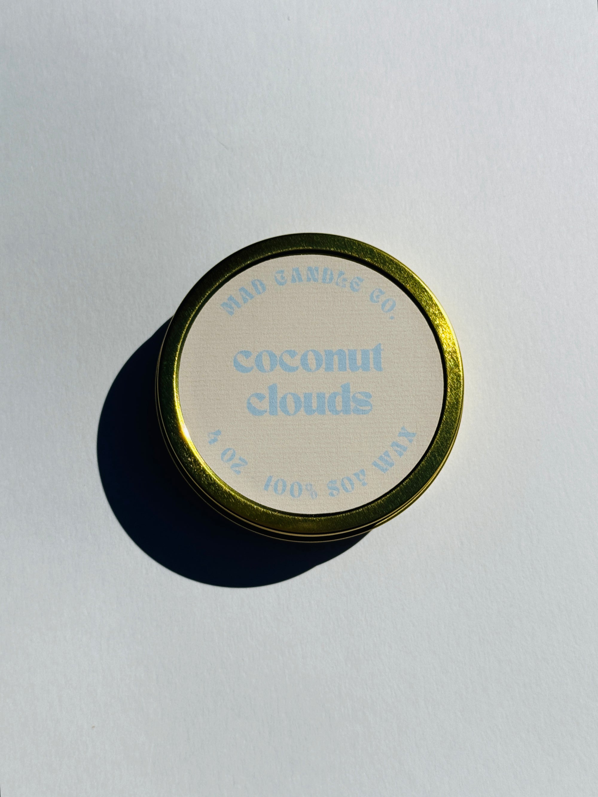 coconut clouds - 4oz travel tin