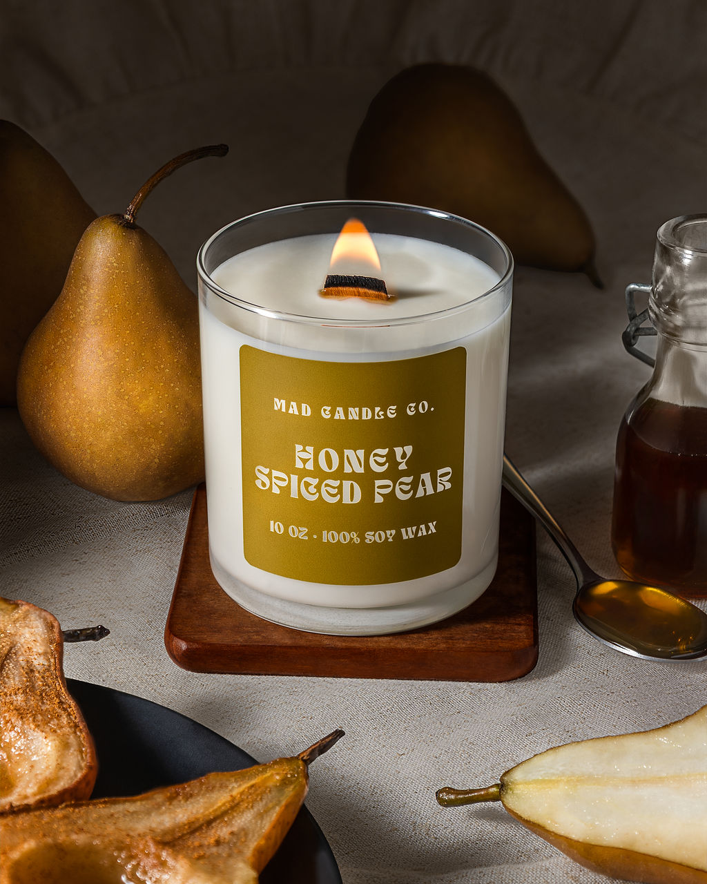 HONEY SPICED PEAR - 10OZ GLASS JAR