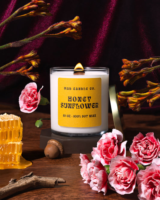 HONEY SUNFLOWER - 10oz GLASS JAR