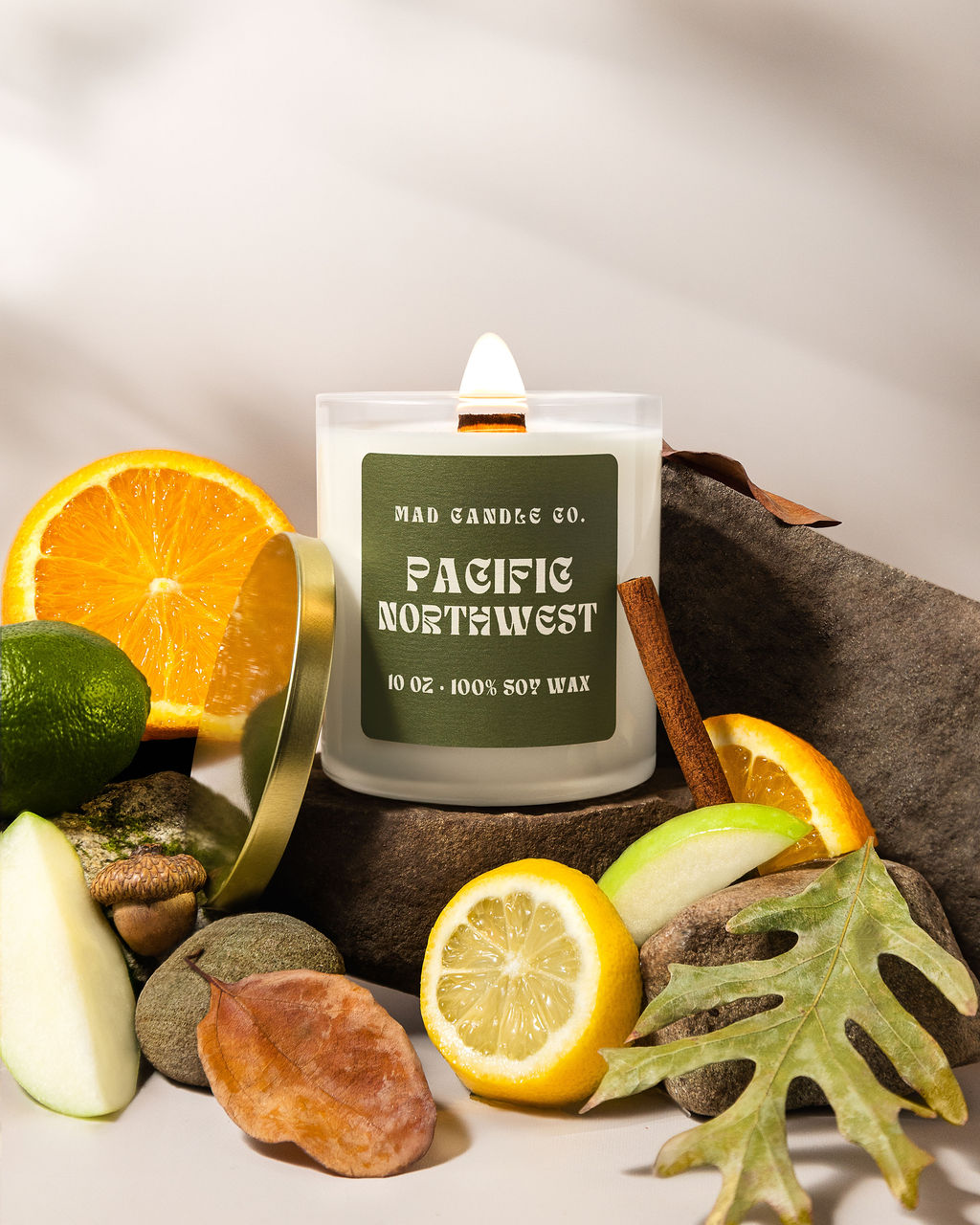 PACIFIC NORTHWEST SOY CANDLE - 10oz GLASS JAR