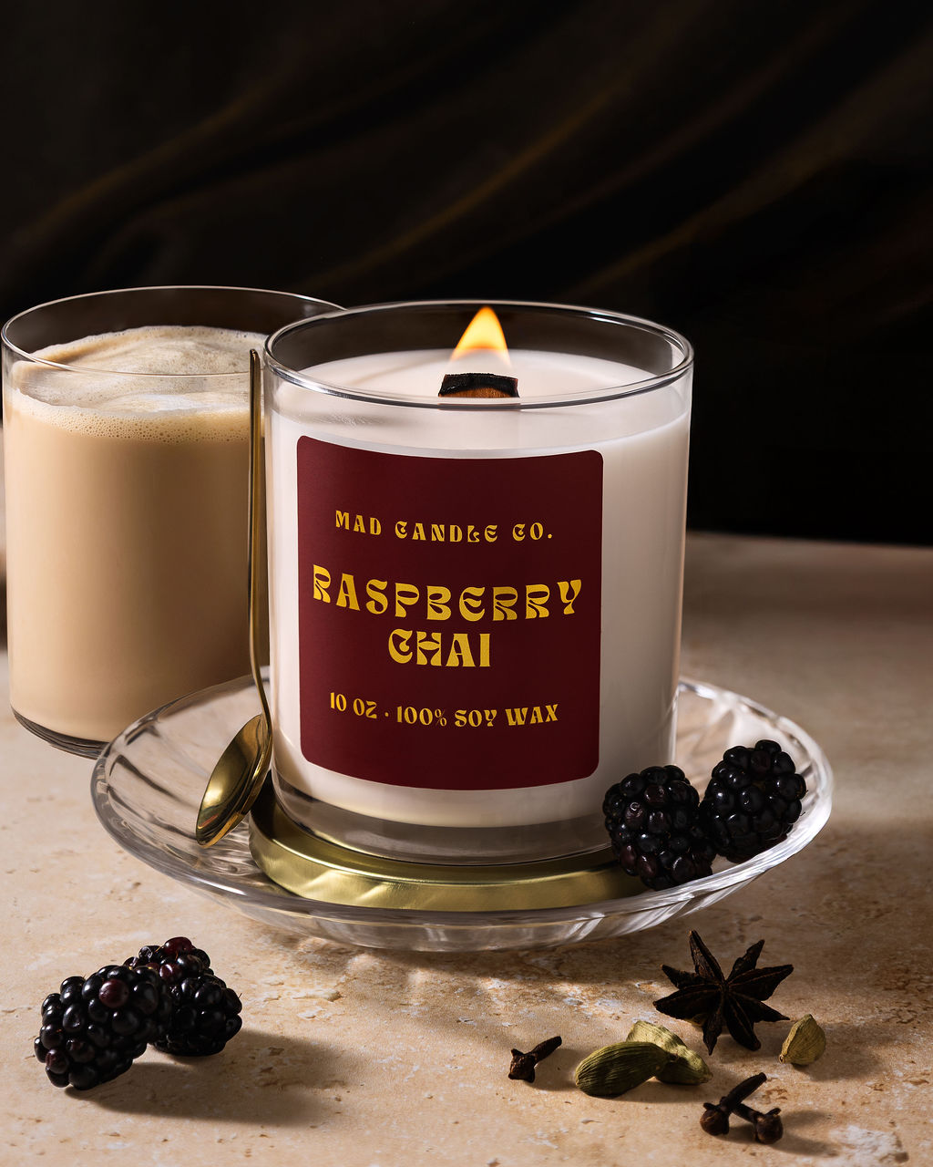 RASPBERRY CHAI - 10OZ GLASS JAR