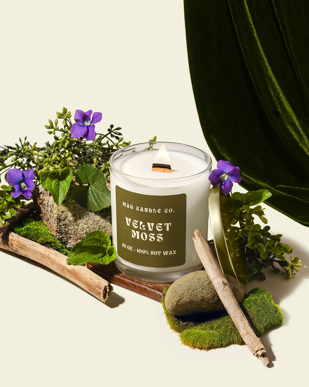 VELVET MOSS - 10oz GLASS JAR