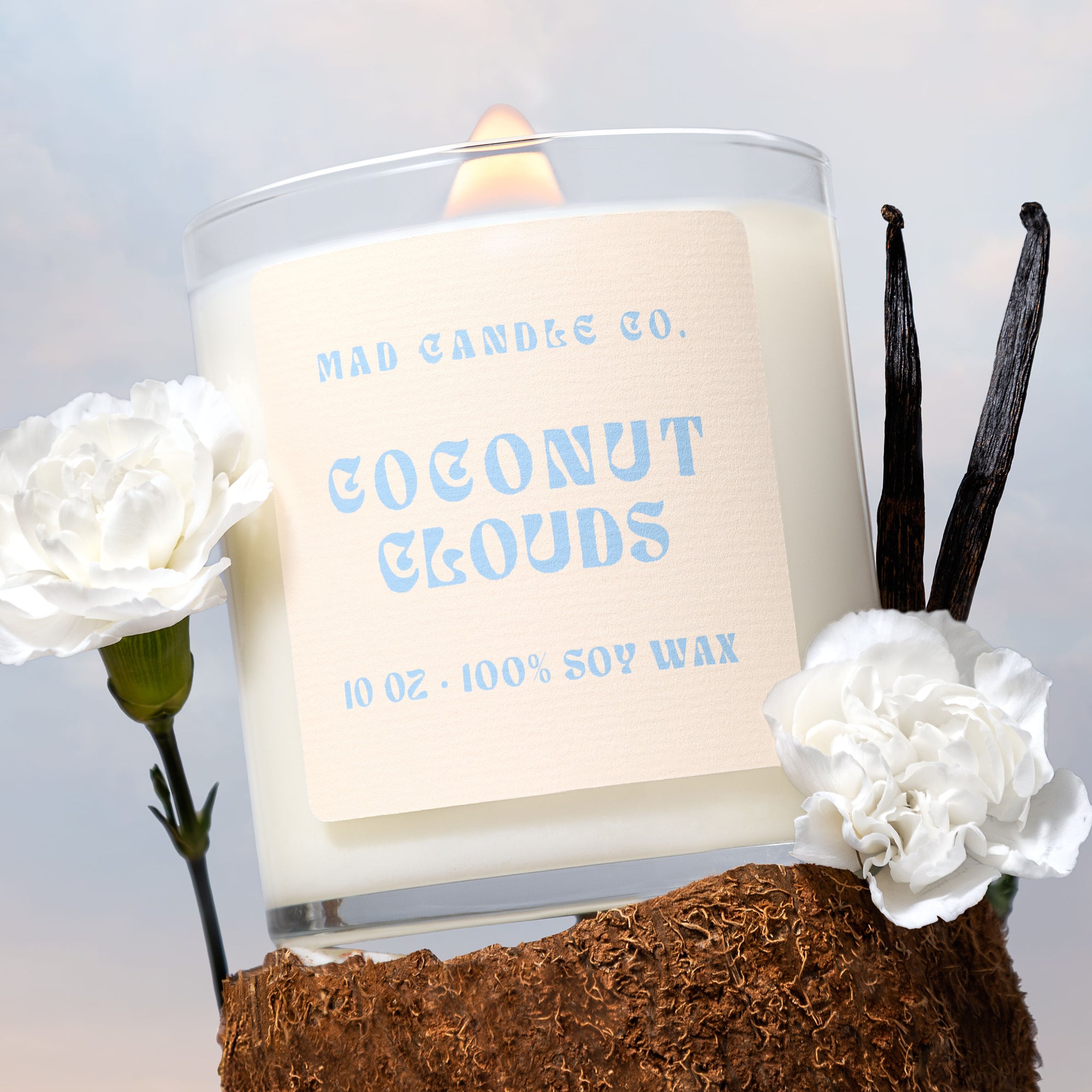 COCONUT CLOUDS - 10OZ GLASS JAR
