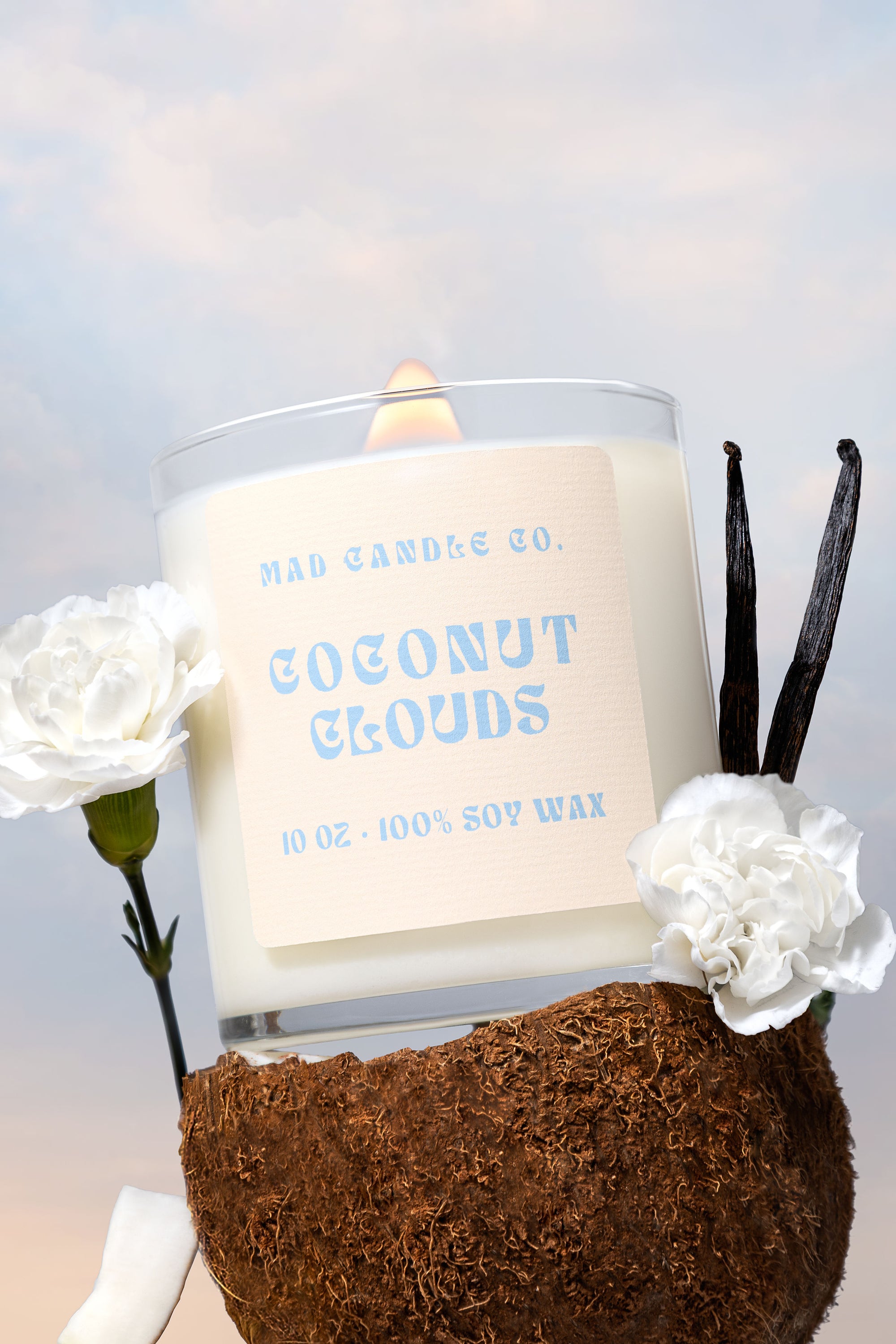 COCONUT CLOUDS - 10OZ GLASS JAR