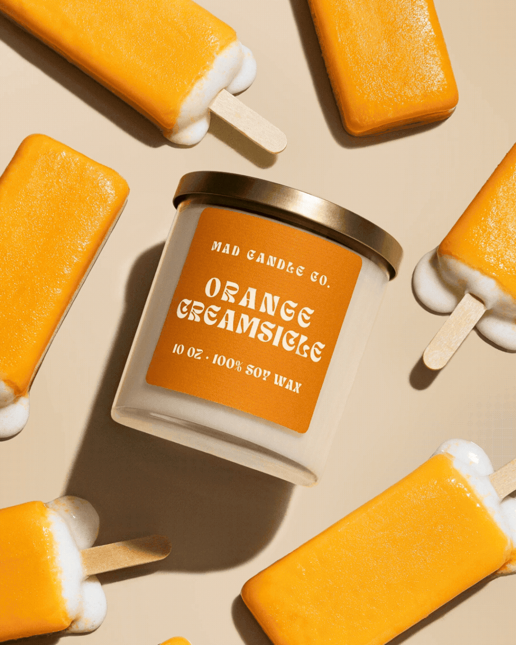 ORANGE CREAMSICLE - 10OZ GLASS JAR