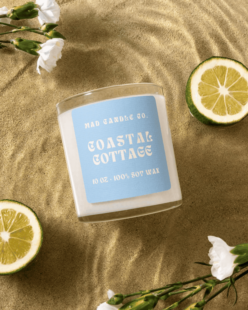 COASTAL COTTAGE - 10OZ GLASS JAR