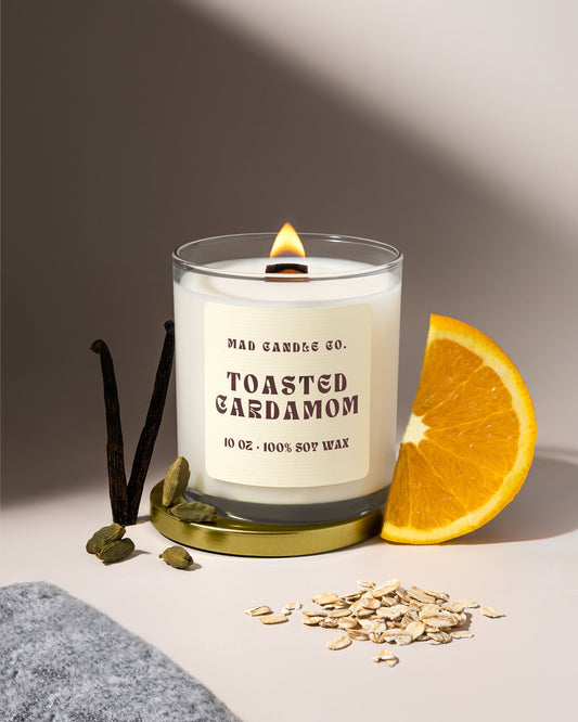 TOASTED CARDAMOM - 10oz GLASS JAR